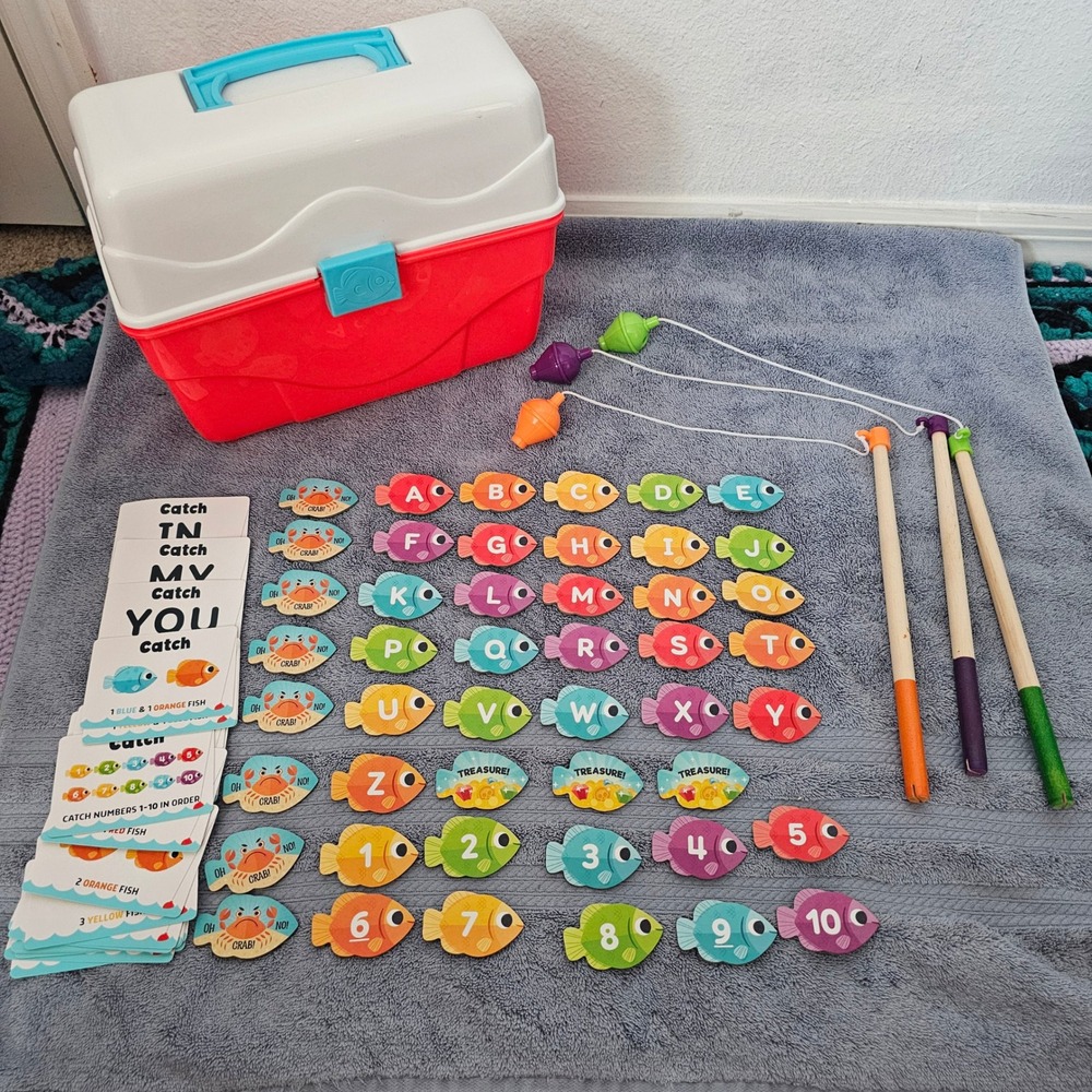 Lakeshore Learning Catch of the Day Fishing Derby Game 3-in-1 ABCs Numbers